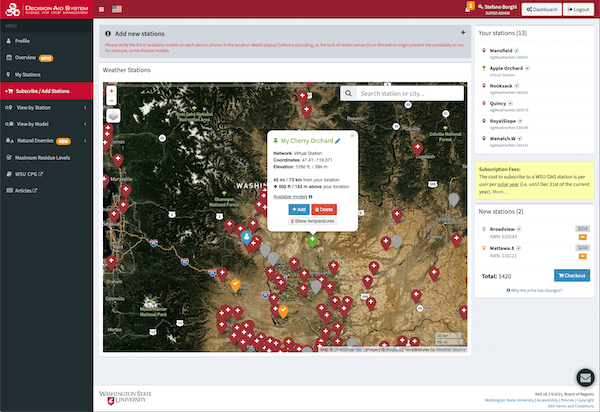 Select your stations slide